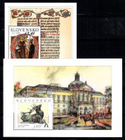 Slovaquie 2014-15 Mi. Bl.44-45 Bloc Feuillet 100% Neuf ** Œuvres D'art, Moine, Scribe - Blokken & Velletjes