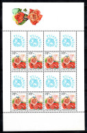 Slovaquie 2003 Mi. 446 Mini Feuille 100% Neuf ** Fleurs, Roses, 7 Sk... - Blocks & Sheetlets