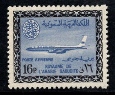 Arabie Saoudite 1965-72 Mi. 256 Neuf ** 100% Poste Aérienne 16 Pia, Boeing 720 B - Arabie Saoudite