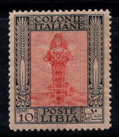 Libye Italienne 1921 Sass. 24 Neuf ** 80% 10 Cents, Série Picturale, Diane Éphésine - Libië