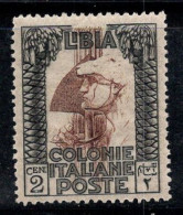 Libye Italienne 1921 Sass. 22 Neuf ** 100% 2 Cents, Série Picturale, Légionnaire - Libia