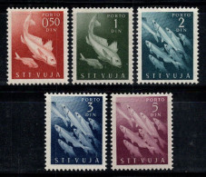 Trieste B 1950 Sass. 6-10 Neuf ** 80% Timbre-taxe Poissons - Mint/hinged