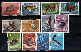 Trieste B 1954 Sass. 101-12 Neuf ** 100% Surimprimé Animaux, Castor, Lynx... - Mint/hinged