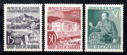 Trieste B 1953 Sass. 95-97 Neuf ** 100% Surimprimé Le Parlement, Tito... - Nuovi
