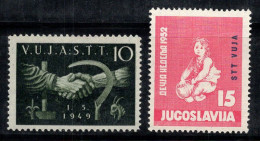 Trieste B 1949-52 Sass. 6, 55 Neuf ** 100% 1er Mai, Poignée De Main, Enfance - Mint/hinged