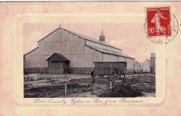 76 - Seine Maritime -  PETIT QUEVILLY - Eglise En Bois Et Son Panorama - Roulotte De Bohemiens - Autres & Non Classés