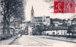 16 - Charente -  ANGOULEME - Route De Bordeaux Et église Saint Ausone - Angouleme