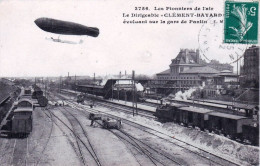 93  - Seine Saint Denis -  Le Dirigeable " Clement Bayard " Evoluant Au Dessus De La Gare De PANTIN - Pantin