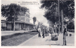 69 - Rhone -  VILLEFRANCHE Sur SAONE - Interieur De La Gare P L M - Villefranche-sur-Saone