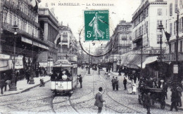 13 - MARSEILLE -  Tramway Sur La Rue Cannebiere ( Canebiere ) - Canebière, Stadtzentrum