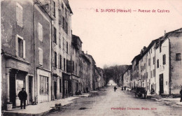 34 - Herault   - SAINT PONS De THOMIERES - Avenue De Castres - Saint-Pons-de-Thomières