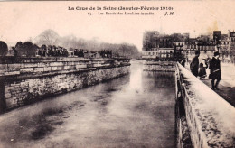 75 - PARIS 07 - Les Fossés Des Invalides Inondés - Crue De La Seine1910 - Paris (07)