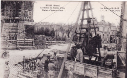 51 - Marne - REIMS - Enlevement De La Statue De Jeanne D Arc Par Les Militaires - Guerre 1914 - Reims