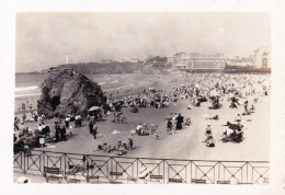 Photo 9.0 X 6.3 - BIARRITZ  (64 )   Vers Le Rocher De La Vierge   - Aout 1934 - Places