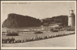 The Ness & Lighthouse, Teignmouth, Devon, C.1940s - Constance Postcard - Sonstige & Ohne Zuordnung