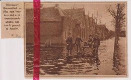 Roosendaal - Straten Bij Overstromingen - Orig. Knipsel Coupure Tijdschrift Magazine - 1926 - Unclassified