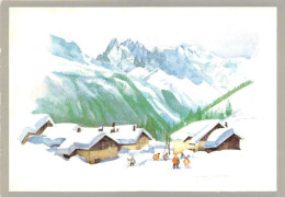 ILLUSTRATEUR - GUY AMEYE - AQUARELLE, PAYSAGE DE SAVOIE - Autres & Non Classés