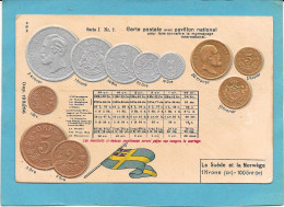 MONNAIES - La SUEDE Et NORVEGE - Numismatique - Gaufrée - Münzen (Abb.)