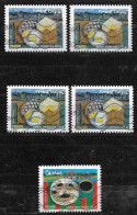 France 2010  Oblitéré  Adhésif  N° 449  ( 4 Exemplaires ) & N° 451 ( 1 Exemplaire ) - Les Saveurs De Nos Régions  ( II ) - Used Stamps