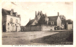 DENÉE - Le Bourg - Place De La BASCULE Et Château De VERRIÈRES - VENTE DIRECTE X - Sonstige & Ohne Zuordnung