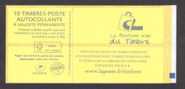 France - Autoadhésif - Carnet 851-C4 - Carré Bleu - Neuf ** - Marianne De Ciappa & Kawena - Sagem - Postzegelboekjes