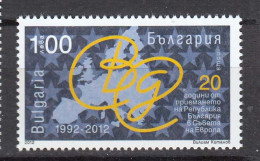 Bulgaria 2012 - 20 Years Of Membership In The Council Of Europe, Mi-Nr. 5039, MNH** - Ungebraucht