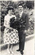 Altes Foto Vintage .Personen-Hochzeit-Verlobt. (  B12  ) - Persone Anonimi