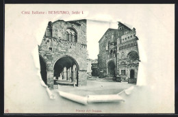 Cartolina Bergamo, Piazza Del Duomo  - Bergamo