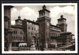 Cartolina Ferrara, Castello Estense, Lato D`oriente  - Ferrara