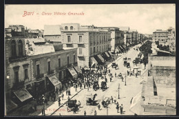 Cartolina Bari, Corso Vittorio Emanuele  - Bari
