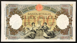 1000 LIRE Regine Del Mare Fascio L'aquila 13 02 1943 R Raro Bel Bb+/q.spl Pressato  LOTTO 1726 - 1000 Lire