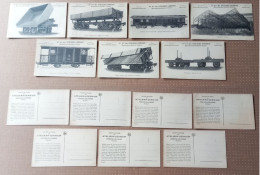 Chemin De Fer - 7 Anciennes Cartes Postales---Matériel Ferroviaire, S. A. Des Ateliers Germain, Monceau-sur-Sambre - Materiale