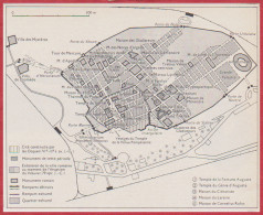 Pompéi. Italie. Plan De La Ville. Larousse 1960. - Documentos Históricos