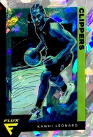73 Kawhi Leonard - Los Angeles Clippers - Carte Panini 2020-21 NBA Flux Base Cards - Otros & Sin Clasificación