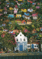 - Edith La Bate. - Brazil. Favella, A Hillside Town In Brazil (detail). - Carte Double - Scan Du Dos - - Malerei & Gemälde