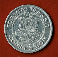 CANADA /  TOKEN / TORONTO TRANSIT COMMISSION / NECESSITE / ALU / N.D. - Professionali / Di Società