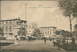 EGYPT - CAIRO / CAIRE - OPERA SQUARE AND CONTINENATAL HOTEL - EDIT THE CAIRO POSTCARD TRUST - 1910s (12696) - Le Caire