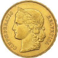 Suisse, 20 Francs, 1893, Bern, Or, TTB+, KM:31.3 - Andere & Zonder Classificatie