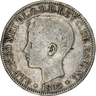 Porto Rico, Alfonso XIII, Peso, 1895, Argent, TB+, KM:24 - Puerto Rico