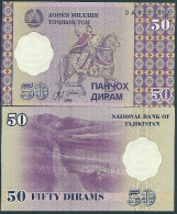 TADSCHIKISTAN - TADJIKISTÁN - 50 DRAM 1999 - P-13 - SIN CIRCULAR - UNZIRKULIERT - UNCIRCULATED - Tadschikistan