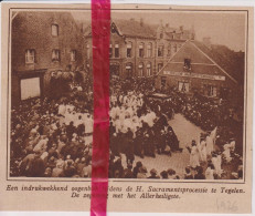 Tegelen - Processie H. Sacrament - Orig. Knipsel Coupure Tijdschrift Magazine - 1926 - Unclassified