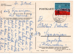 78888 - Liechtenstein - 1961 - 30Rp Fluechtlingsjahr EF A Kte VADUZ -> Westdeutschland - Brieven En Documenten