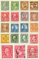 1923-1925 19 Values Franklin/Washington Used - Oblitérés
