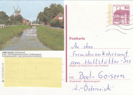 Deutschland. Bildpostkarte AURICH, Ostfriesland, Wertstempel 60 Pfg. Burgen Und Schlösser, Serie "r" - Postales Ilustrados - Usados