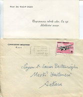 1967 Turkey Republic Senate Cover 10k Biplane - Cartas & Documentos