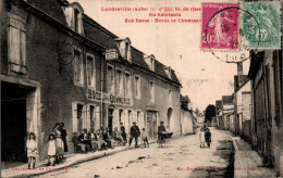 N°2620 W -cpa Landreville -hôtel Du Commerce- - Autres & Non Classés