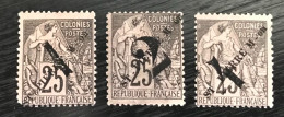 Lot De 3 Timbres Saint Pierre Et Miquelon 1891 Yt N° 45 À 47 - Nuovi