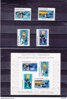 BULGARIE 1973 RECHERCHES SOUS MARINES Yvert 1986-1989 + BF 40, Michel 2212-2215 + Bl 38 NEUF** MNH Cote 14 Euros - Unused Stamps
