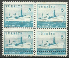 Turkey; 1959 Pictorial Postage Stamp 5 K. ERROR "Doouuble Perf." - Nuevos