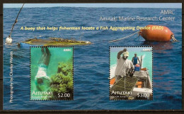 AITUTAKI - CENTRE DE RECHERCHE MARINE - BF 92 - NEUF** MNH - Maritiem Leven